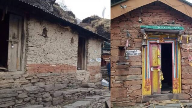 Rudranath temple harmed, door vendalised despite portal closed