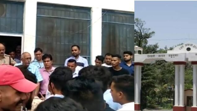 students beats teacher in hnb gu