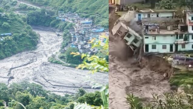 cloudburst on india nepal border 50 house damaged