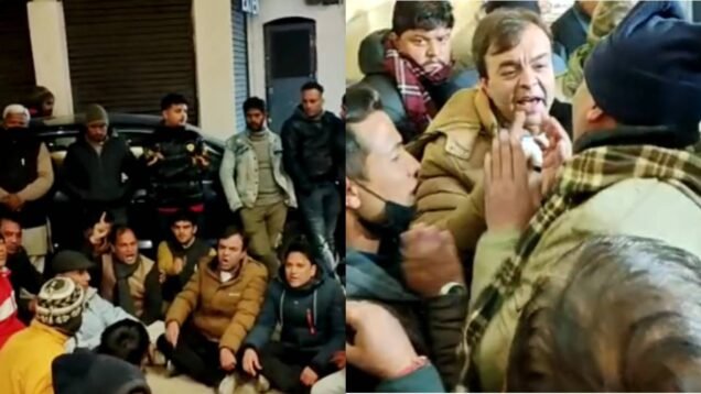 mussoorie local shopkeepers ruckus as delhi liqour man hoolings and beaten them
