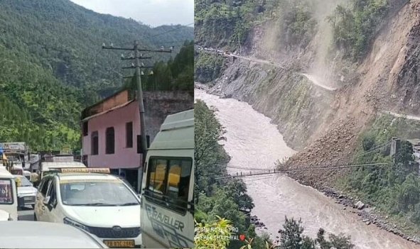 8000 yatri struck after road block due to landslide