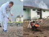 CM dhami ploughs field, showed mandua