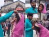 another viral video of kedarnath dham of applying sindoor