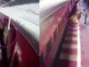 policeman saves women hanged on moving train