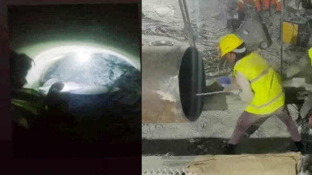 manual drilling sucess hopes earlier rescue in silkyara tunnel
